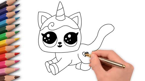 Lol Doll Unicorn coloring and drawing for Kids