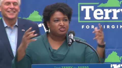 Stacey Abrams: "Terry McAuliffe has shown us who he is, so let's make sure we believe him."