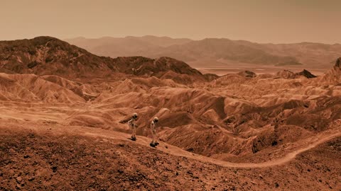 Man and Woman walking in the sand