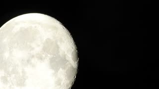 Moon traversing the sky close up. Nikon P900