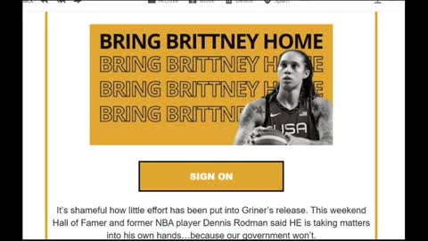 Silly Political Emails - Elect Black Democrats Email, Brittney Griner is Indeed Guilty