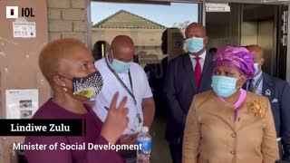 Minister Lindiwe Zulu visits SASSA office