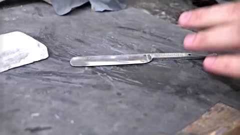 Restoring rusty old straight razor --- AF invention