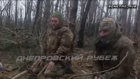 Ukrainian soldiers surrendered. Arrived from the right bank of the Dnieper to expand the bridgehead.