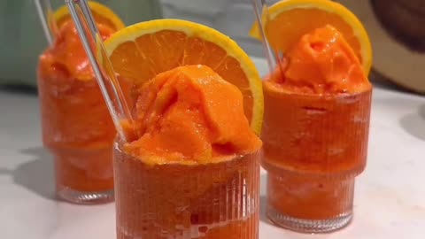 How To Make Home-made Frozen Orange Sorbet