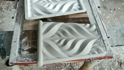 3D plasterboard for decorative vases