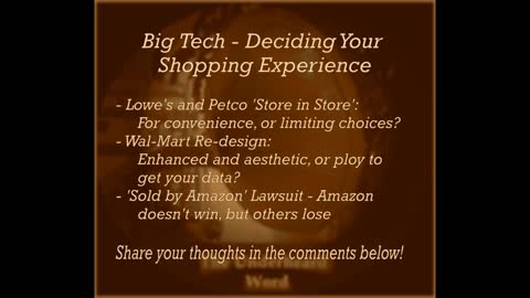 UHW 5 - How BIG RETAIL is Deciding YOUR Shopping Experience