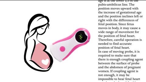 Fetal Doppler Baby Monitor LCD Display