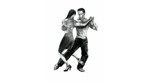 Argentine Tango time-lapse drawing (No. 347)