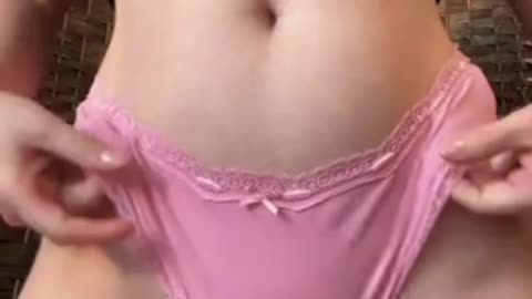 Tight pink panties