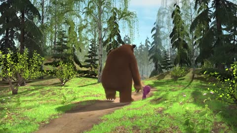 Masha dan Beruang 🌴🏡 Di Teras Hijau 😋🍒 Koleksi kartun episode terbaik 🎬
