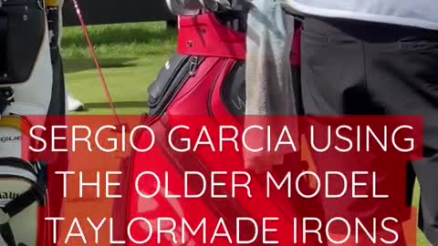 SERGIO GARCIA WITB - Big Sergio using the old Taylormade irons