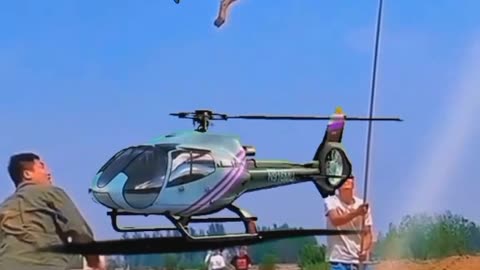 Helicopter 🚁 and Dogs Funny moments//🚁🐕‍🦺😱#shorts