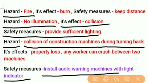 Road work safety in hindi _ hazards and precaution of road work _ safety mgmt study