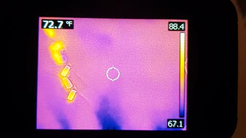 Infrared Shows Displaced Batt Insulation