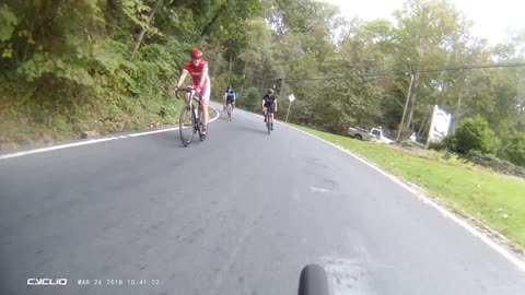 Cycling Group Near Miss with SUV