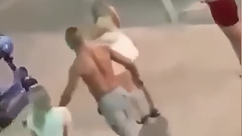 Raging Drunk Gets Dropped