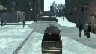 My stunt in GTA IV #12 - Car Vs. a lamppost