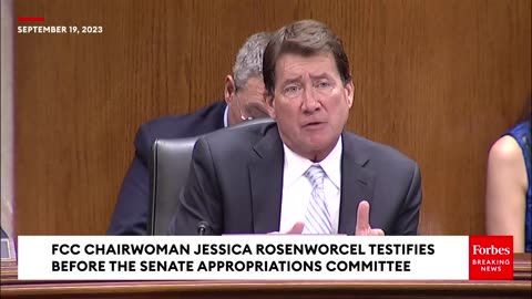 Is There Something Thats Holding You Back-- Bill Hagerty Presses FCC Chair Jessica Rosenworcel