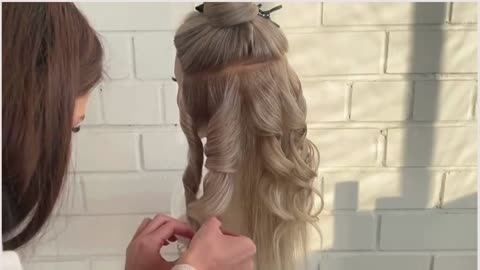 How to Curl Your Hair the Right Way: Step-by-Step Guide #supereasyhairstyle #weddingpartyhairstyles