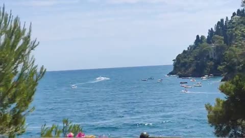 Crazy big Yacht in Portofino Italia
