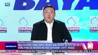 Mga Pilipino, hindi dapat ibuwis ang buhay sa isyu ng WPS kung para sa interes ng mga dayuhan