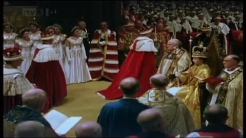 1953 Coronation of Queen Elizabeth II The Crowning Ceremony