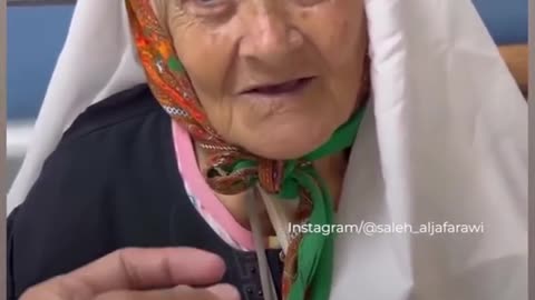 ELDERLY GAZA WOMAN IN VIRAL VIDEO" SHOT" KILLED BY ISRAELI SNIPER
