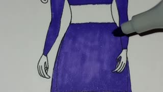 Colours - Fashion Illustrations Speed Colouring