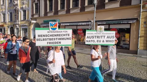 78. MAHNWACHE - BAUTZEN, Kornmarkt, 01 08 2022 - AUFZUG, Spaziergang