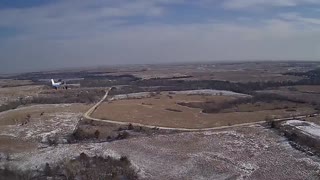 Kitfox and cessna 150 flying in Kansas 1-11-15