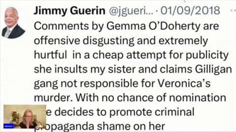 Lastest on campaign of harrassment by Cllr. Guerin 16-06-23 (Gemma O'Doherty) 12-06-23