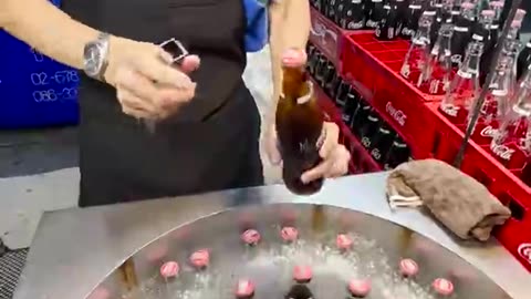 Thailand Special Ice Coca-Cola Making Skills #shorts