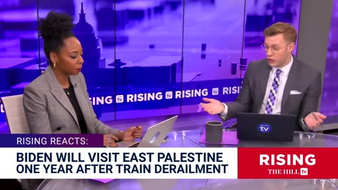 Biden FINALLY Visits East Palestine ONEYEAR After Train Derailment, Critics Say He's Too Late