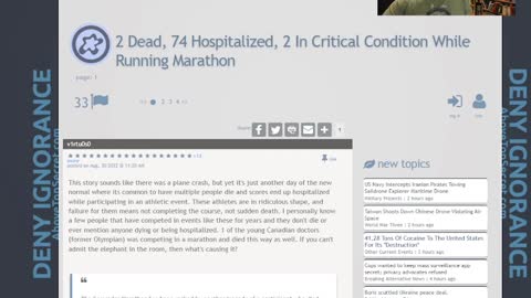 2 Dead, 74 Hospitalized, 2 In Critical Condition While Running Marathon