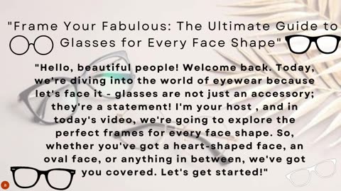 Different Glasses based on your face shape