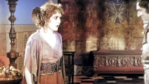 Mary Pickford Rosita 1923 scene colorized remastered 4k