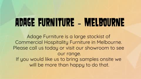 hospitality furniture melbourne