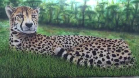 Airbrushed Leopard.