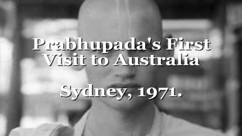 Srila Prabhupada's First Visit to Australia, Sydney, 1971