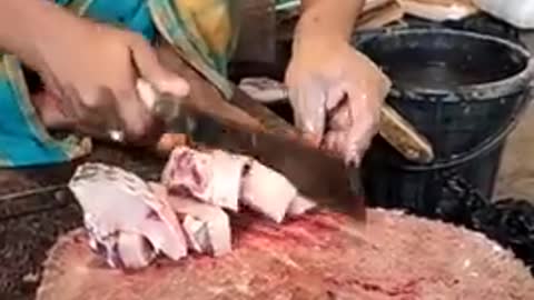 Amazing Rohu Fish Cuttting Live In Bangladesh Fish Market Part-4 #Shorts