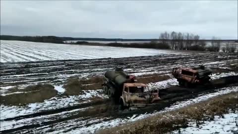 Fake, Or Not? A Russian Fuel Tanks Convoy Was Ambushed.