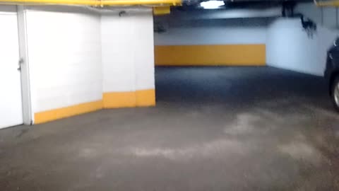 Scary parking garage under the hotel