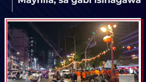Maaksyong earthquake drill sa Chinatown sa Maynila, sa gabi isinagawa
