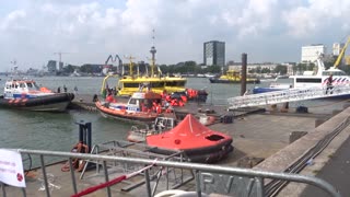 Wereldhavendagen Rotterdam 2022 de schepen van de KNRM aan de HAL kades