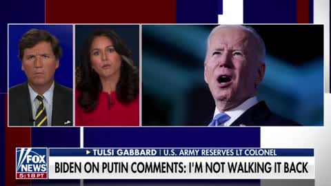Tulsi Gabbard reacts to Biden's comments about regime change in Russia