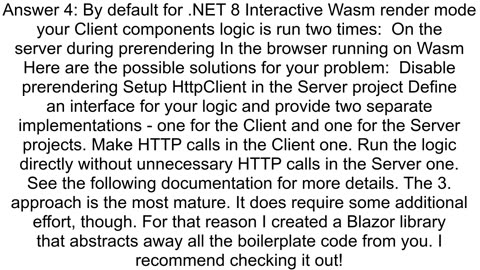 In the new Blazor Web App template using net 8 how do I make an HTTP request from a InteractiveWebA