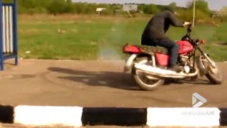Just an idiot on a motorbike || Viral Video UK