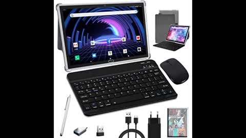 Review: Android 11.0 Tablet 10 Inch, 2 in 1 Tablet PC, 4GB RAM 64GB ROM 256GB Expandable, Octa-...