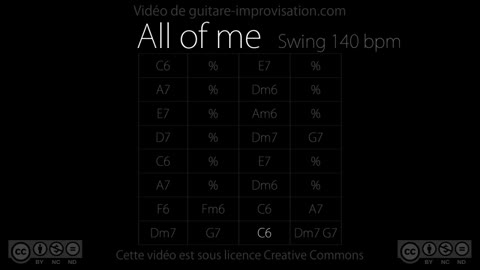 All of Me : Backing Track (140 bpm)